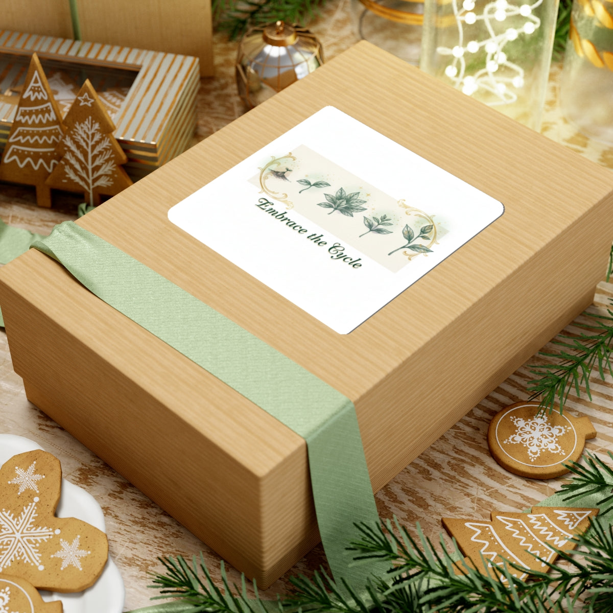 Embrace the Cycle Kiss-Cut Stickers | moon phases, ritual calendar