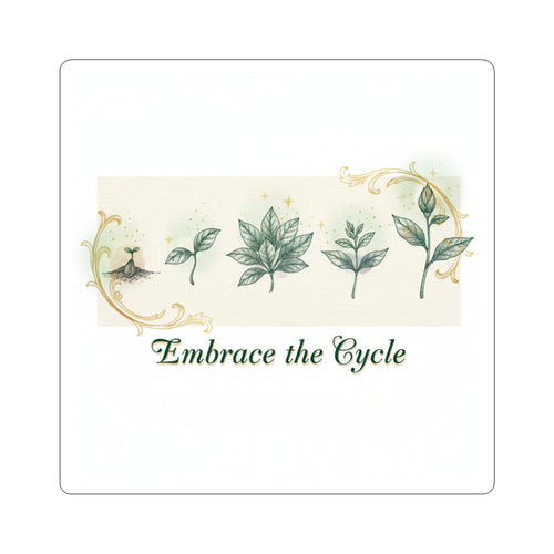 Embrace the Cycle Kiss-Cut Stickers | moon phases, ritual calendar