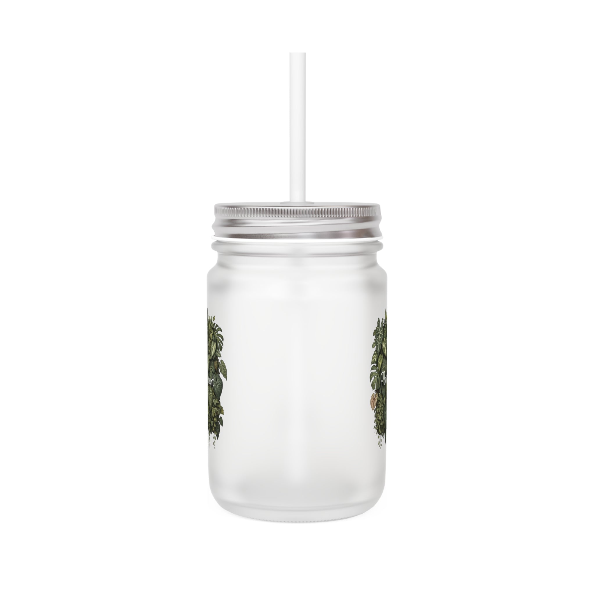 Plant Parent Mason Jar Tumbler with Straw