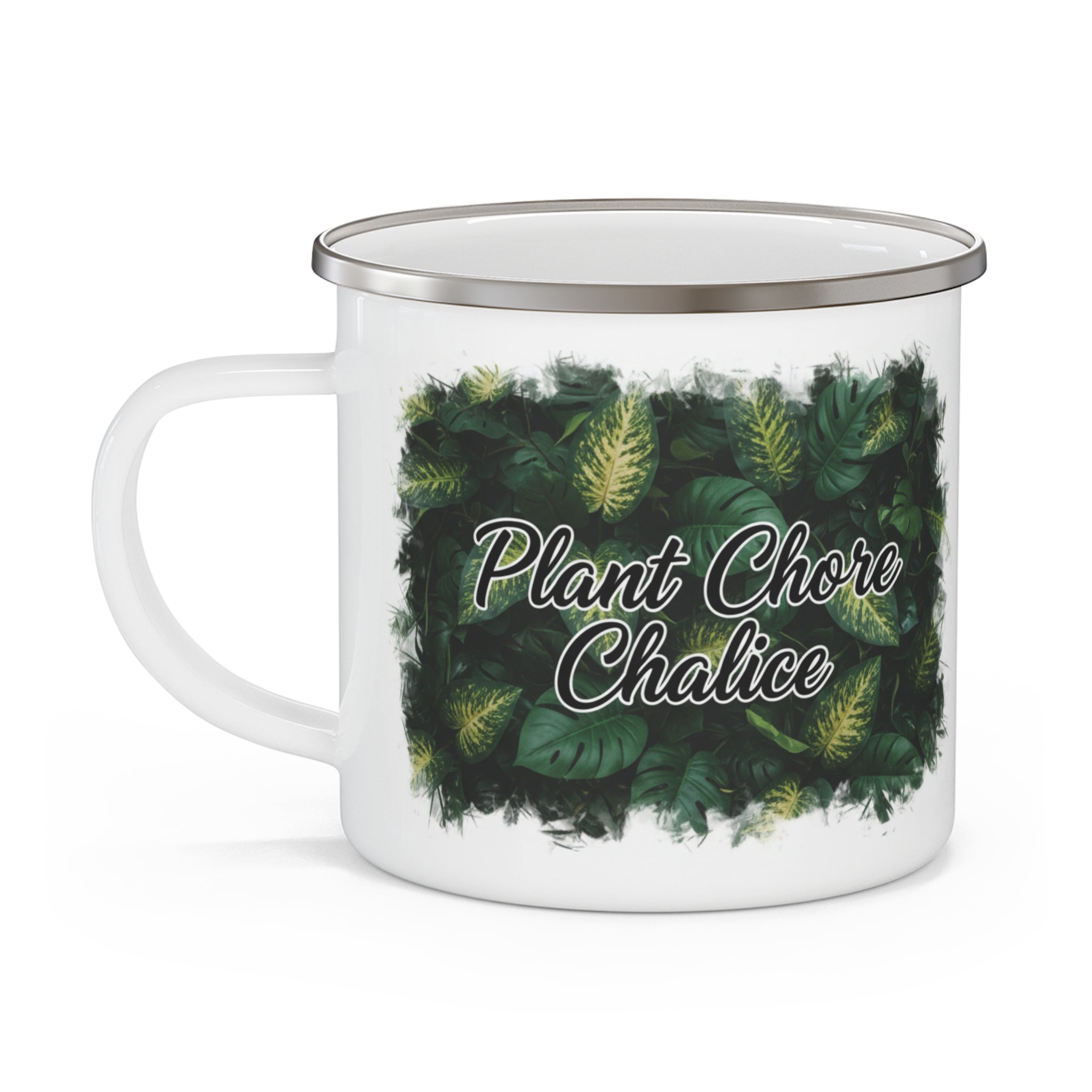 Plant Chore Chalice Enamel Botanical Mug