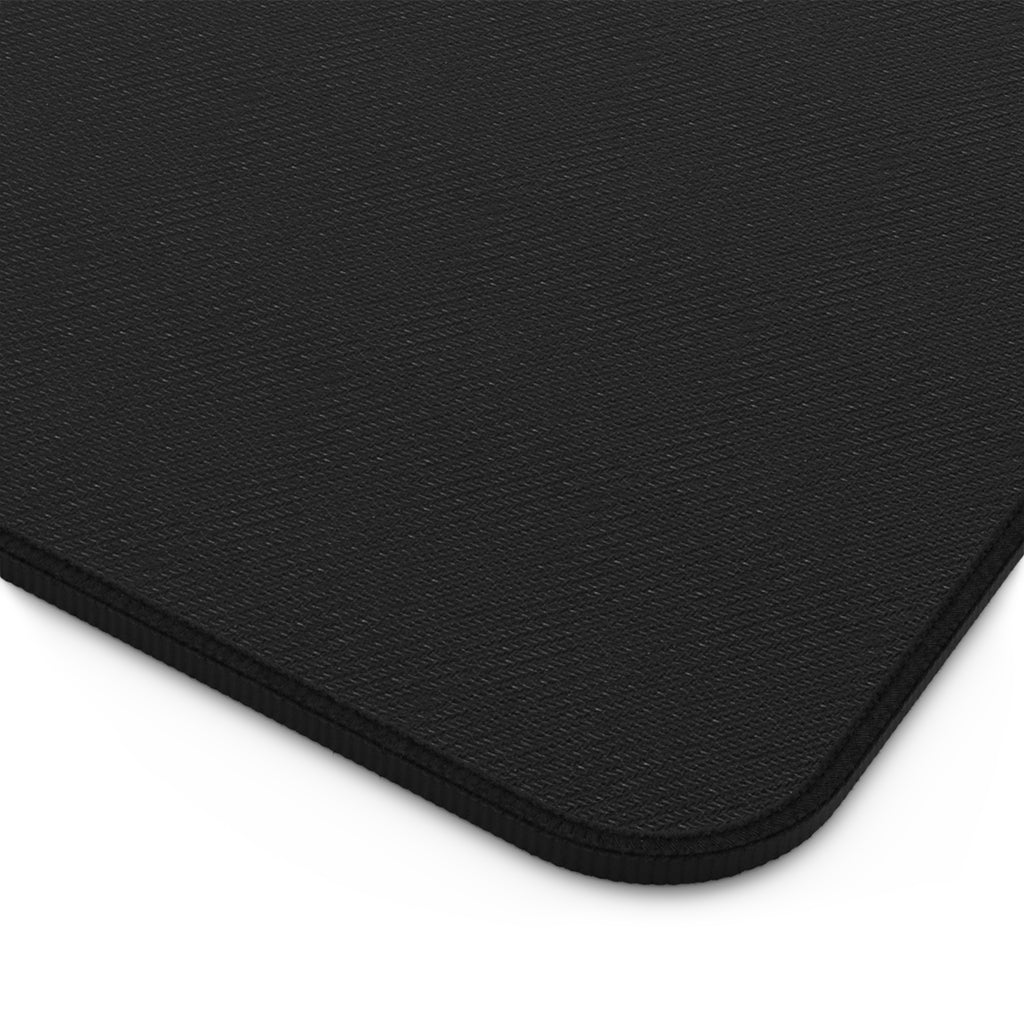 Paw Print Pattern Desk Mat | Minimal Black White Mouse Pad
