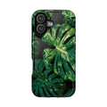 Magnetic iPhone Monstera Leaf Phone Case | Tropical Botanical Magnetic Impact-Resistant Case