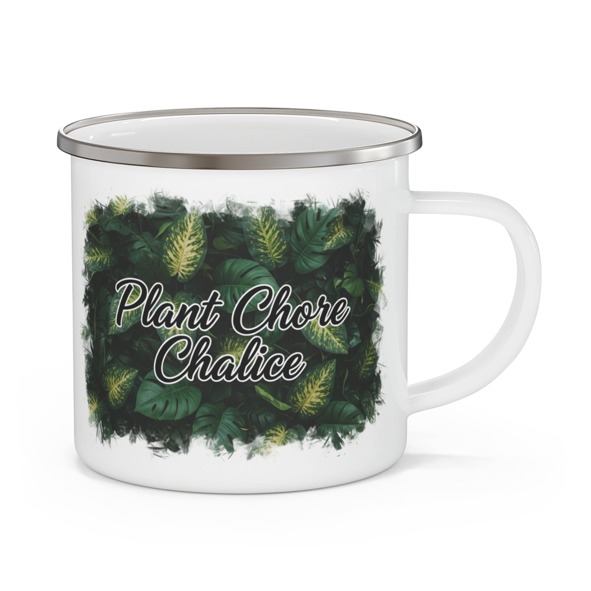 Plant Chore Chalice Enamel Botanical Mug