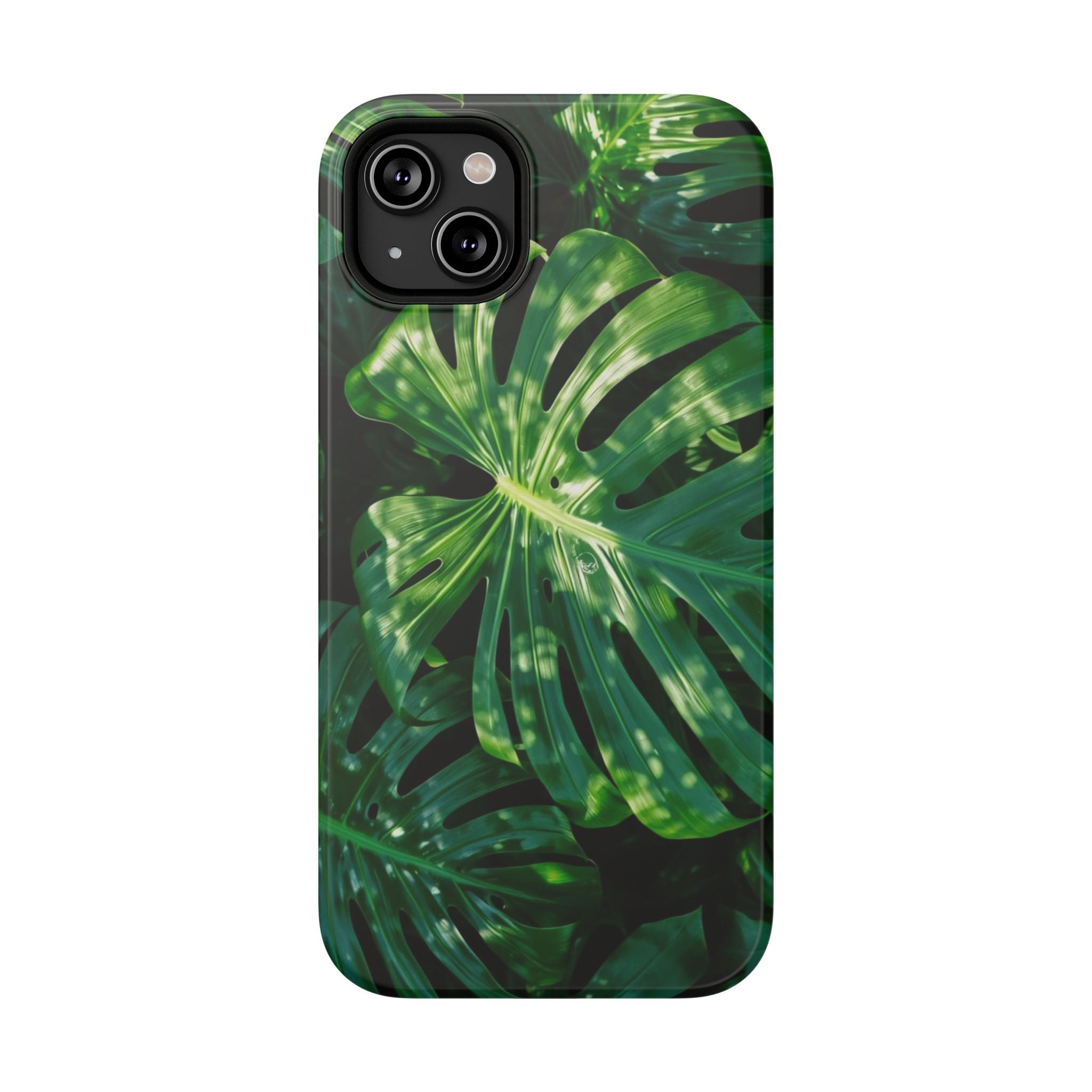 Samsung and iPhone Monstera Leaf Pattern Phone Case | Impact-Resistant Case