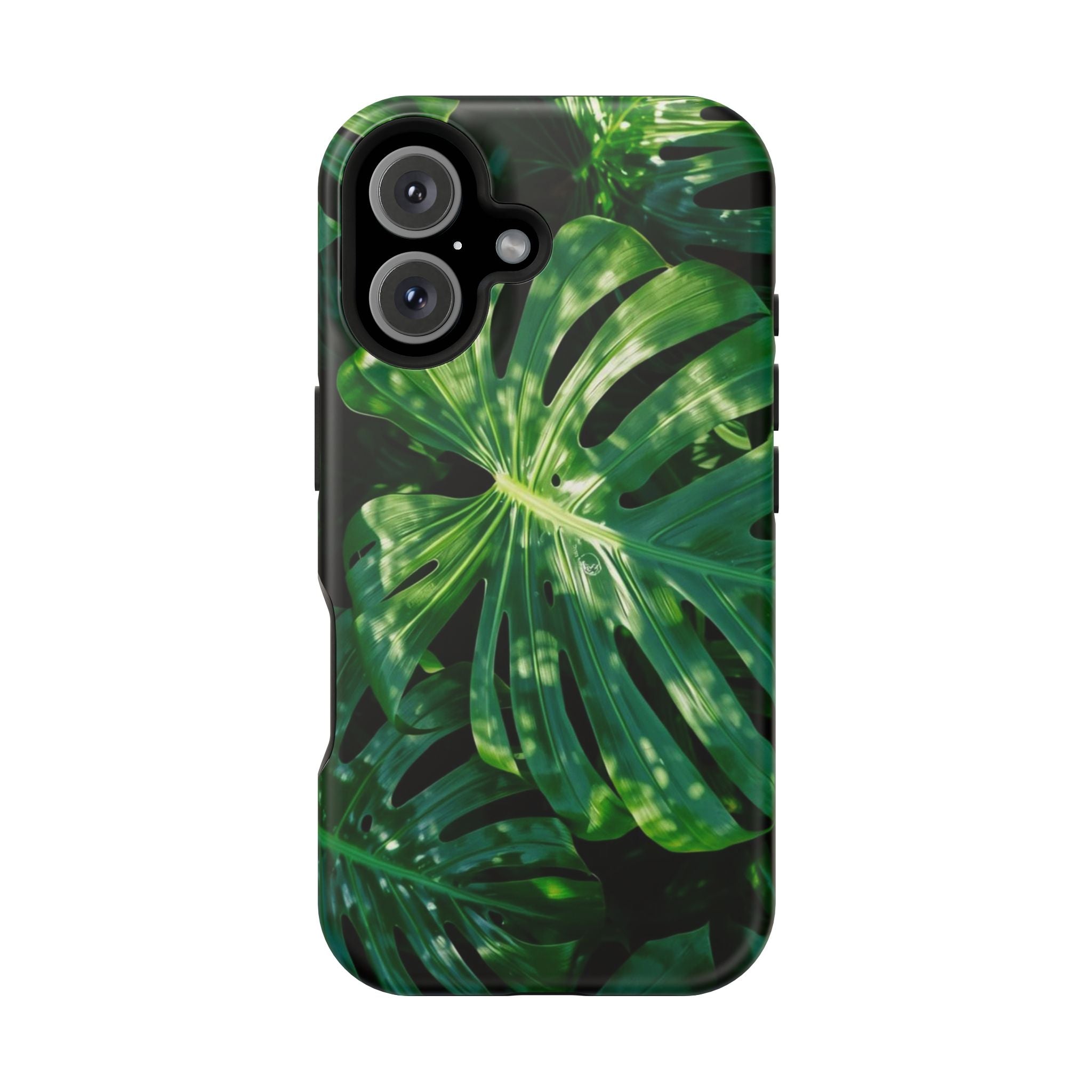 Samsung and iPhone Monstera Leaf Pattern Phone Case Impact-Resistant