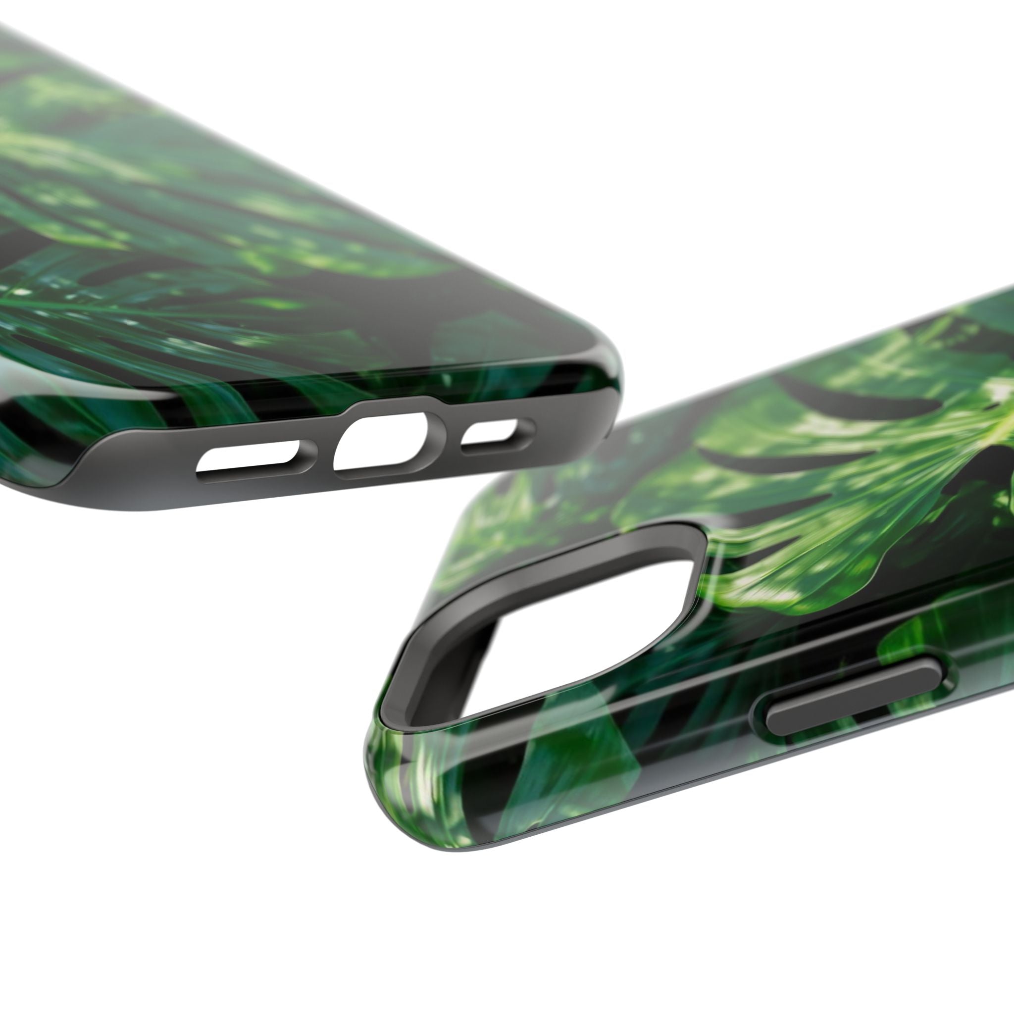 Samsung and iPhone Monstera Leaf Pattern Phone Case | Impact-Resistant Case