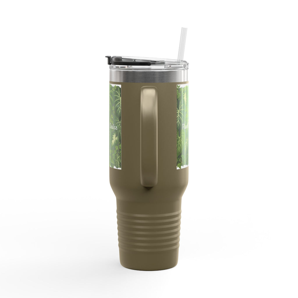 40oz Insulated Travel Mug - "Plant Chore" Design