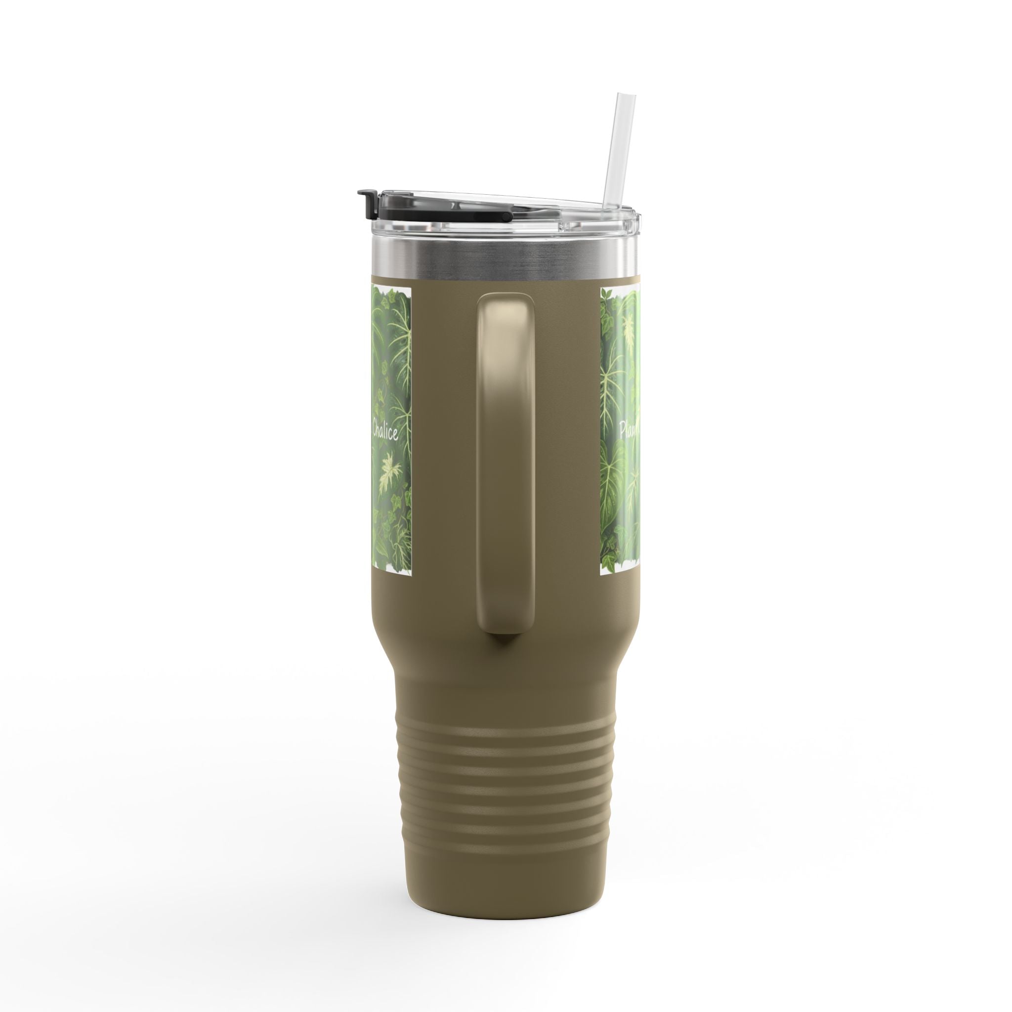 40oz Insulated Travel Mug - "Plant Chore" Design