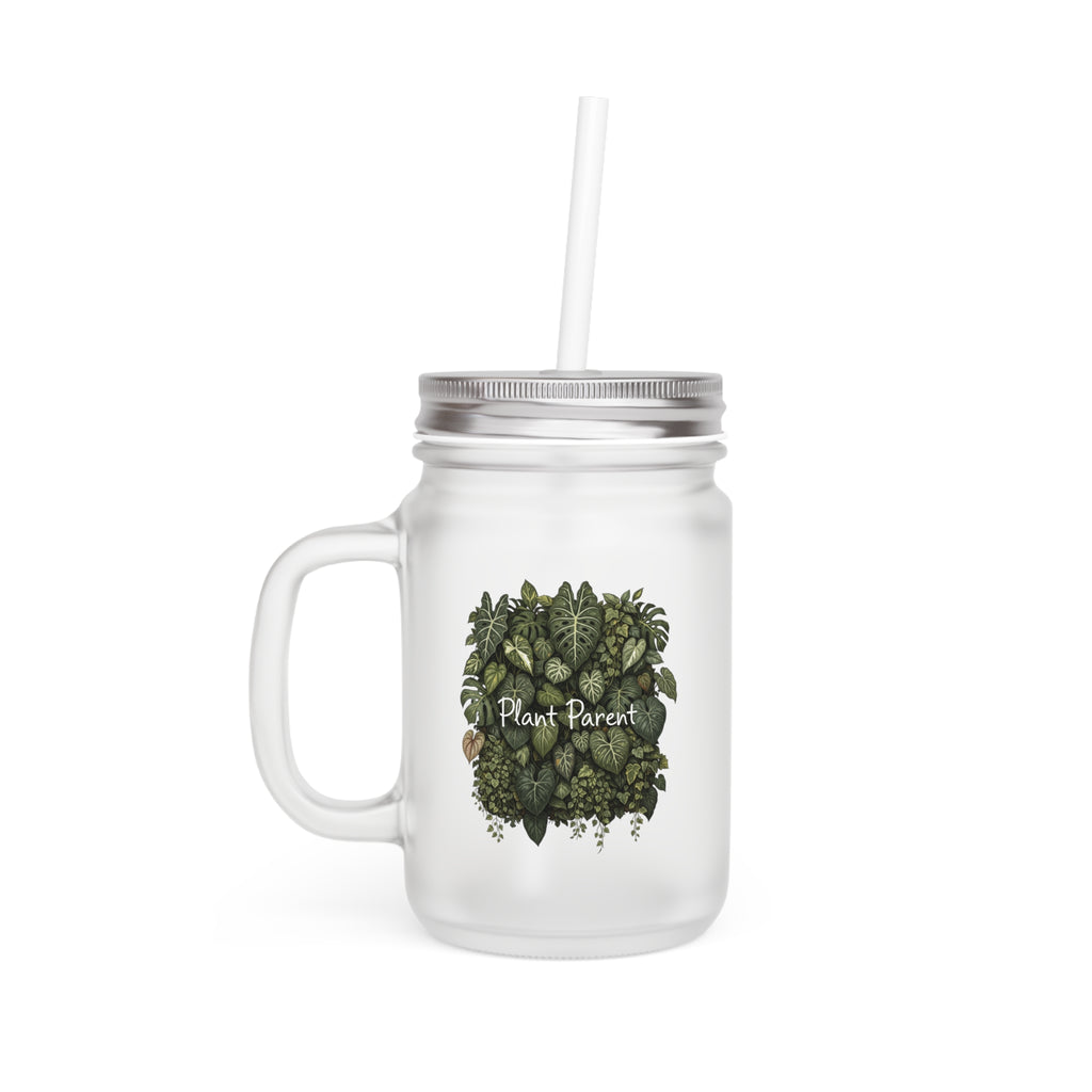 Plant Parent Mason Jar Tumbler with Straw