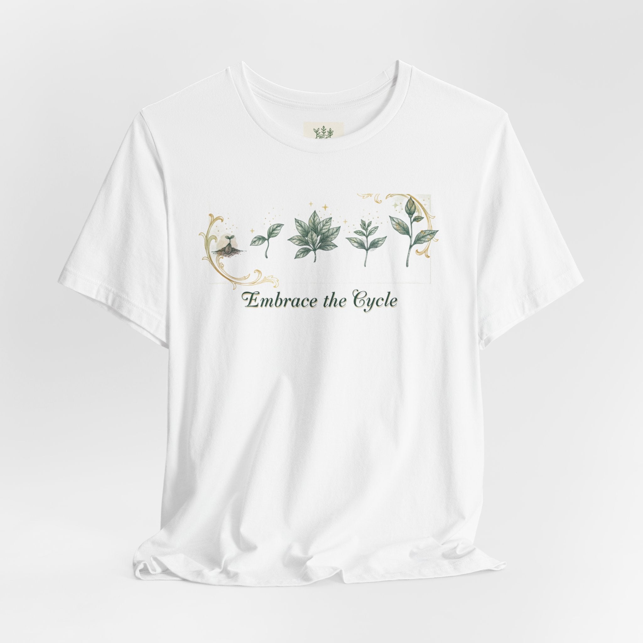 Plant Parent Plant Life Cycle T-Shirt | Seed to Flower Diagram Tee