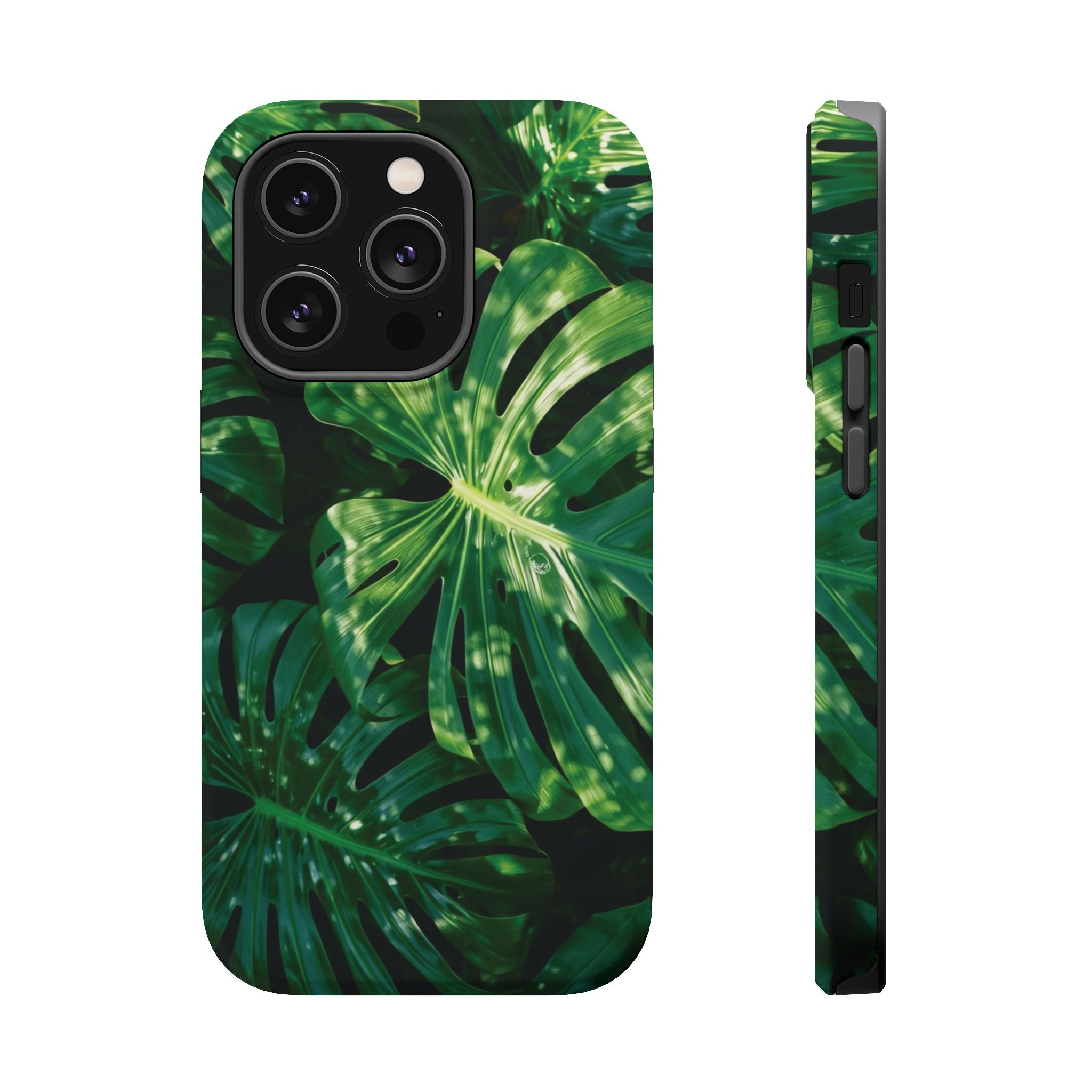 Magnetic iPhone Monstera Leaf Phone Case | Tropical Botanical Magnetic Impact-Resistant Case