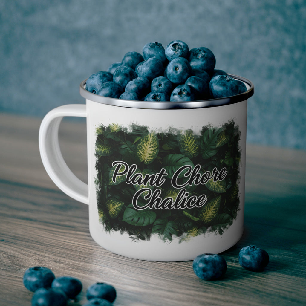 Plant Chore Chalice Enamel Botanical Mug