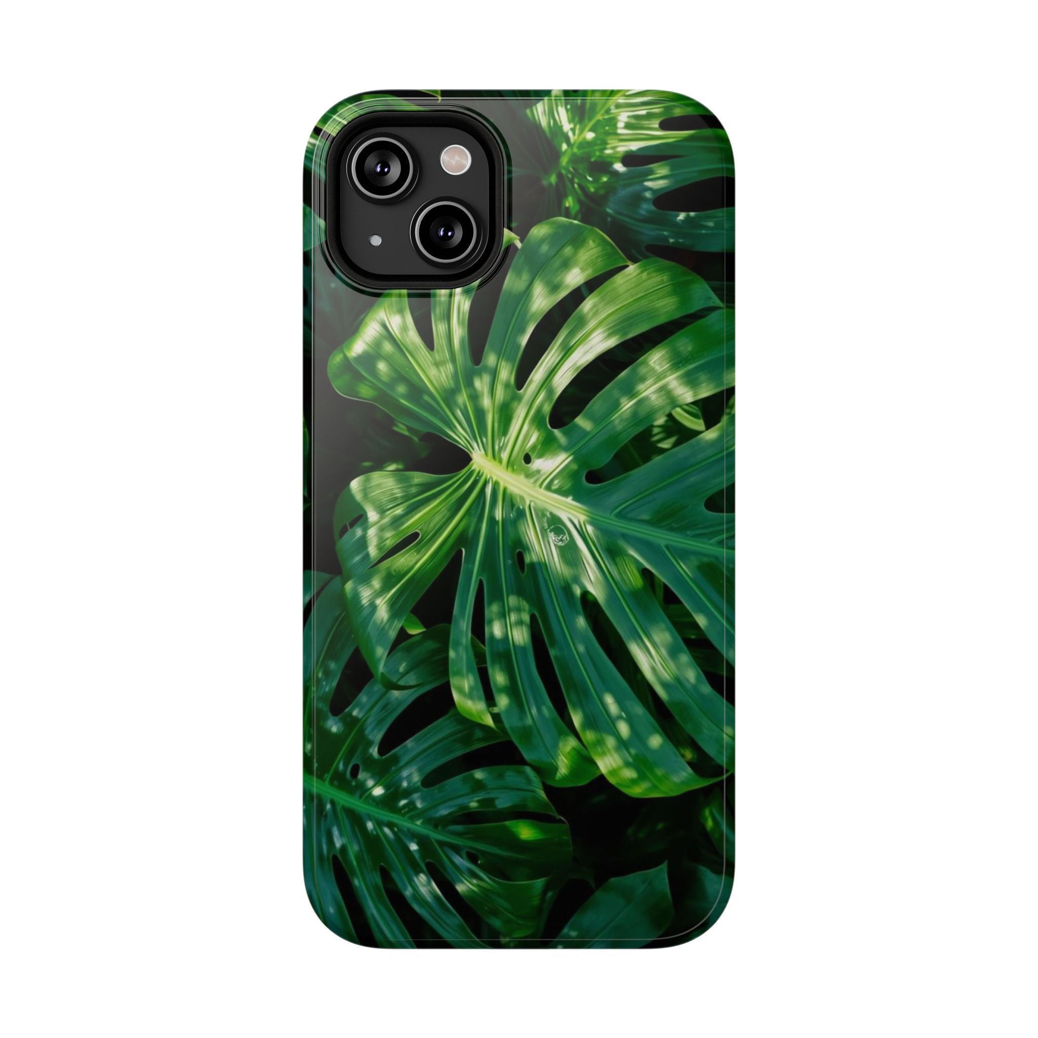 Samsung and iPhone Monstera Leaf Pattern Phone Case Impact-Resistant