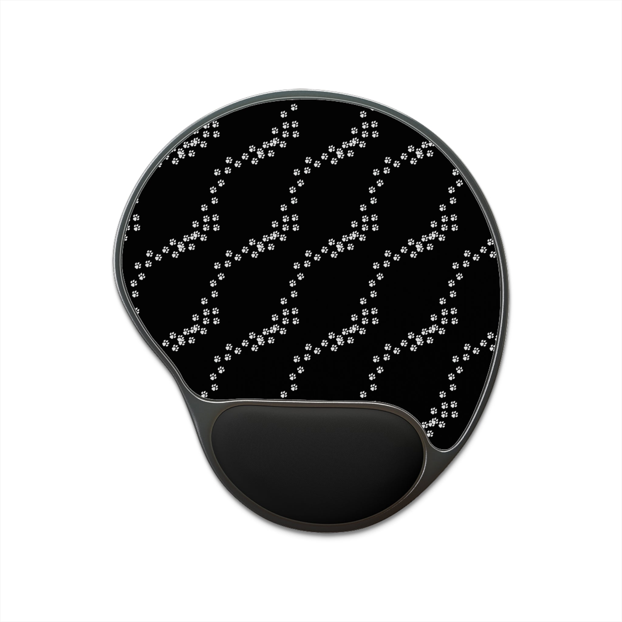 Paw Tracks Mouse Pad with Wrist Rest