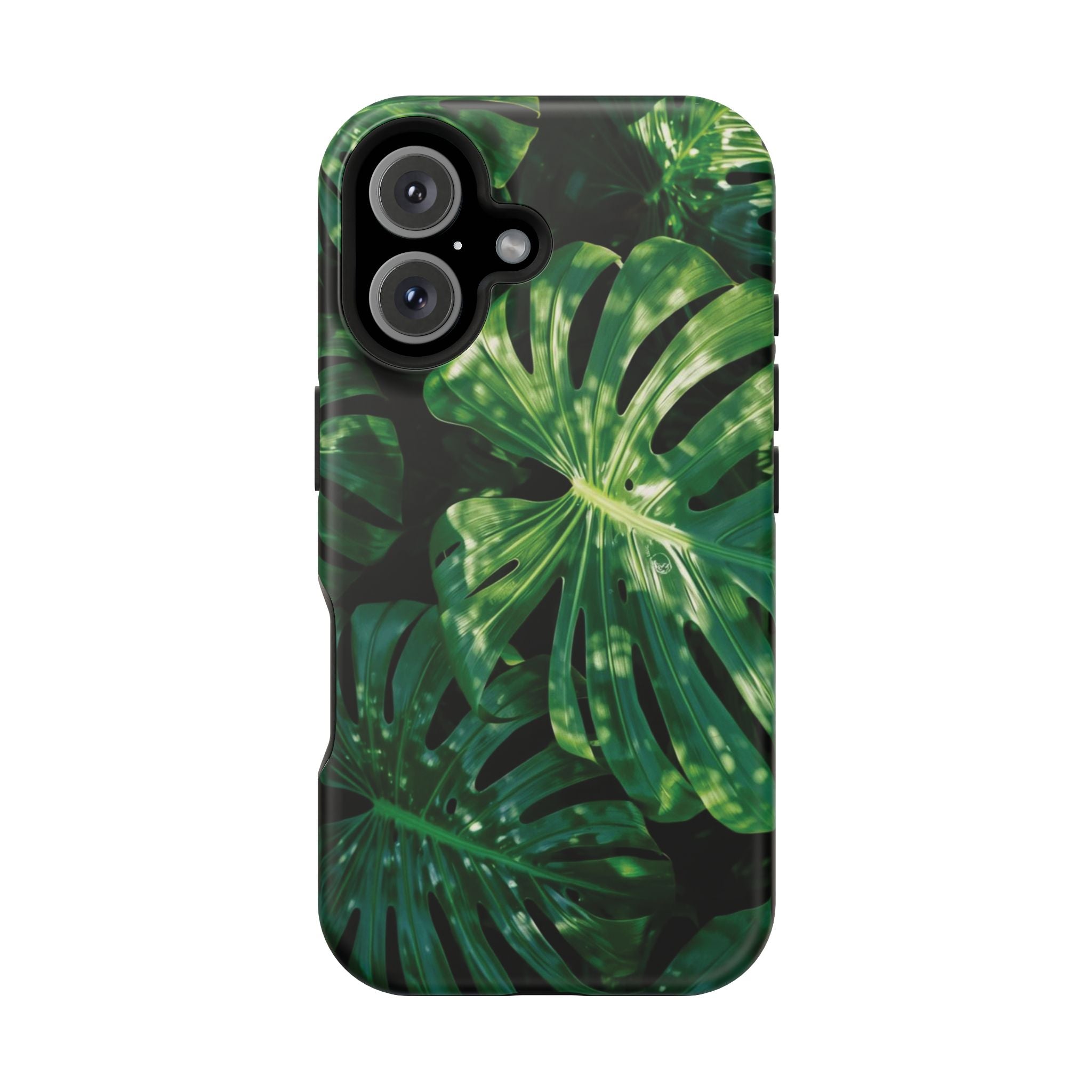 Magnetic iPhone Monstera Leaf Phone Case | Tropical Botanical Magnetic Impact-Resistant Case