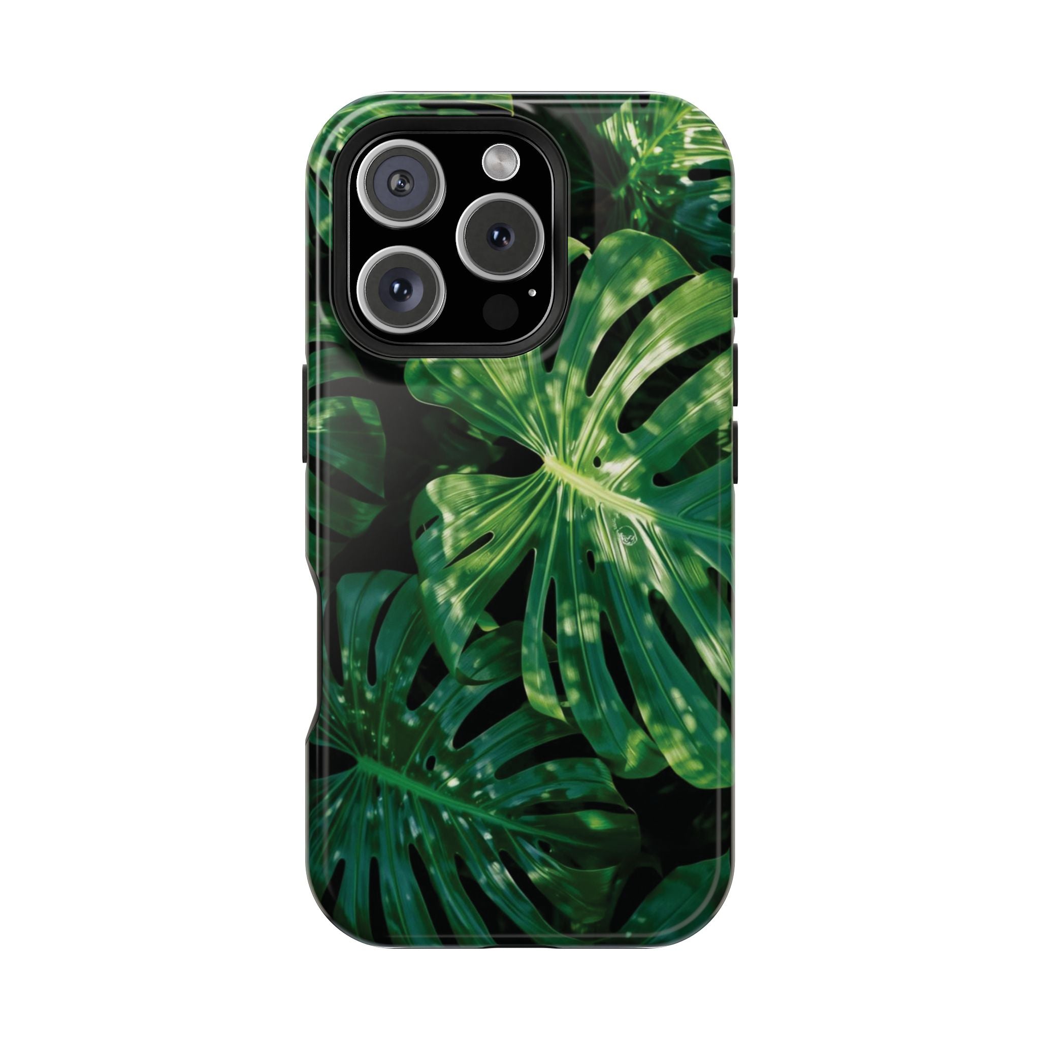 Magnetic iPhone Monstera Leaf Phone Case Impact-Resistant