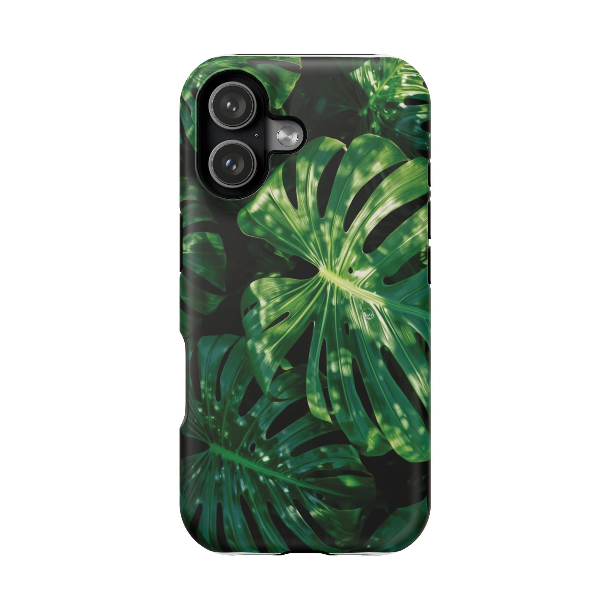 Magnetic iPhone Monstera Leaf Phone Case | Tropical Botanical Magnetic Impact-Resistant Case