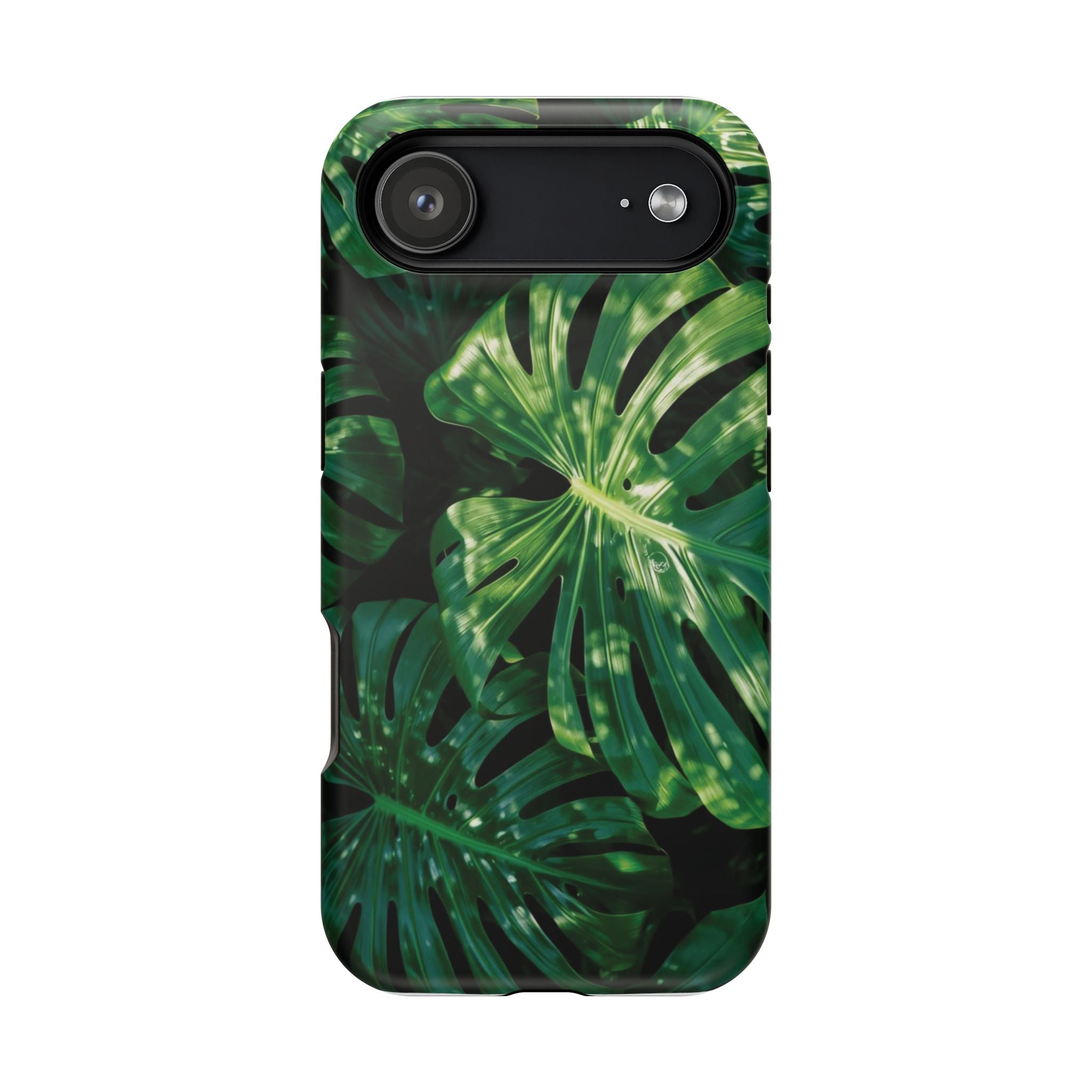 Magnetic iPhone Monstera Leaf Phone Case | Tropical Botanical Magnetic Impact-Resistant Case