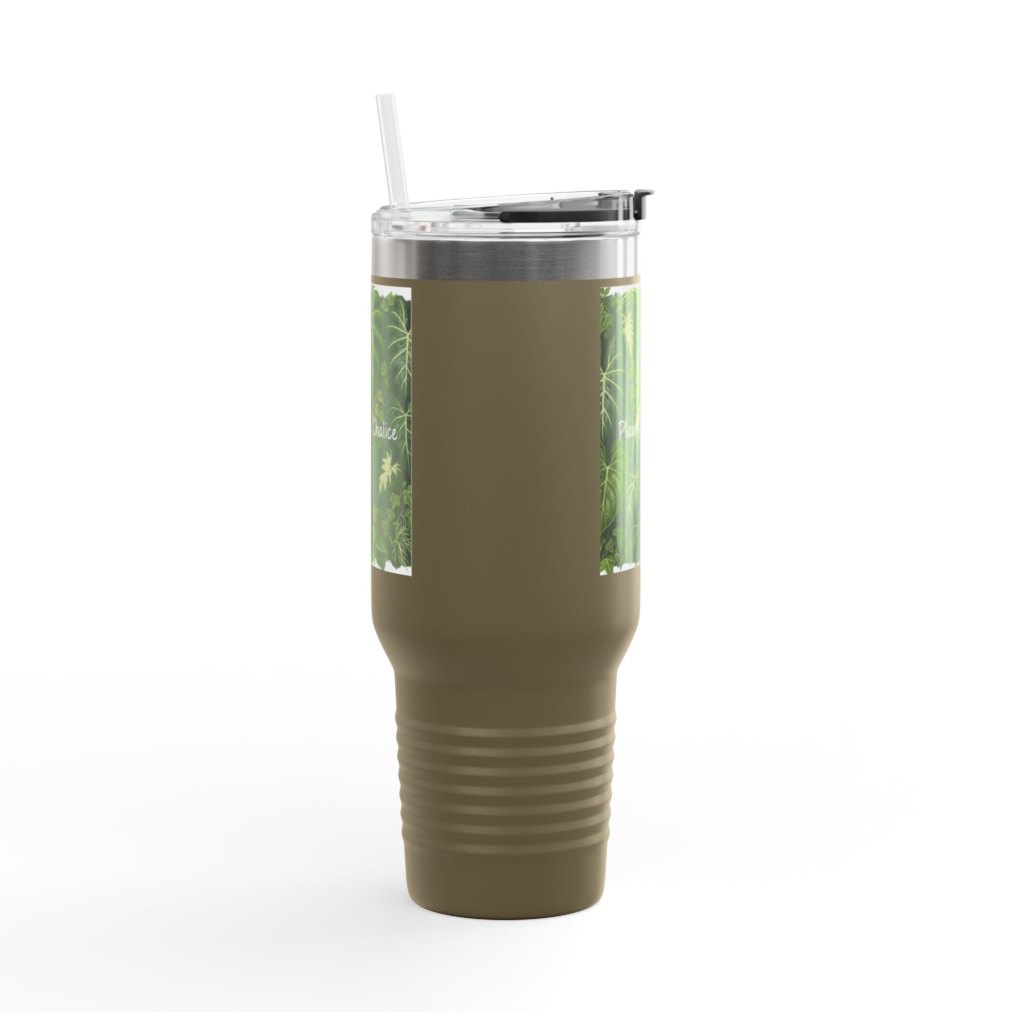 40oz Insulated Travel Mug - "Plant Chore" Design