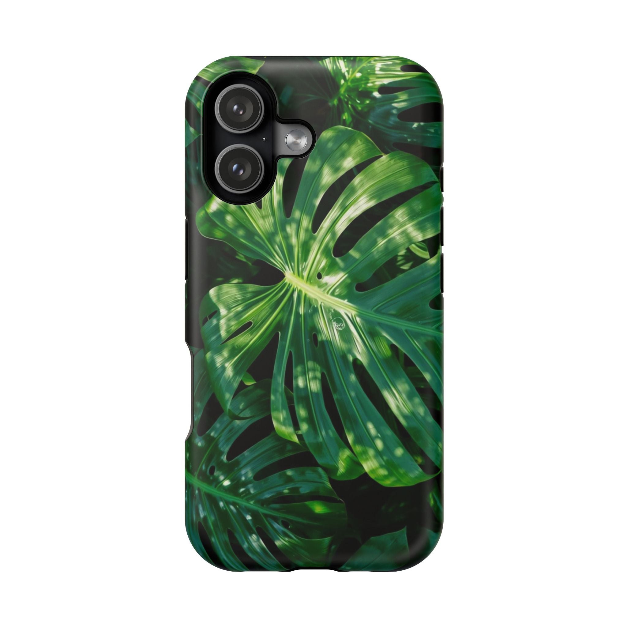 Samsung and iPhone Monstera Leaf Pattern Phone Case Impact-Resistant