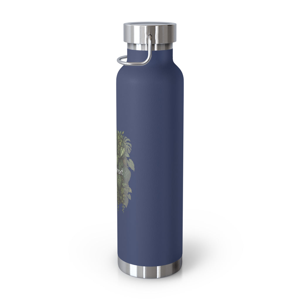 Plant Parent 22oz Insulated Water Bottle Copper Vacuum Flask for Plant Lovers