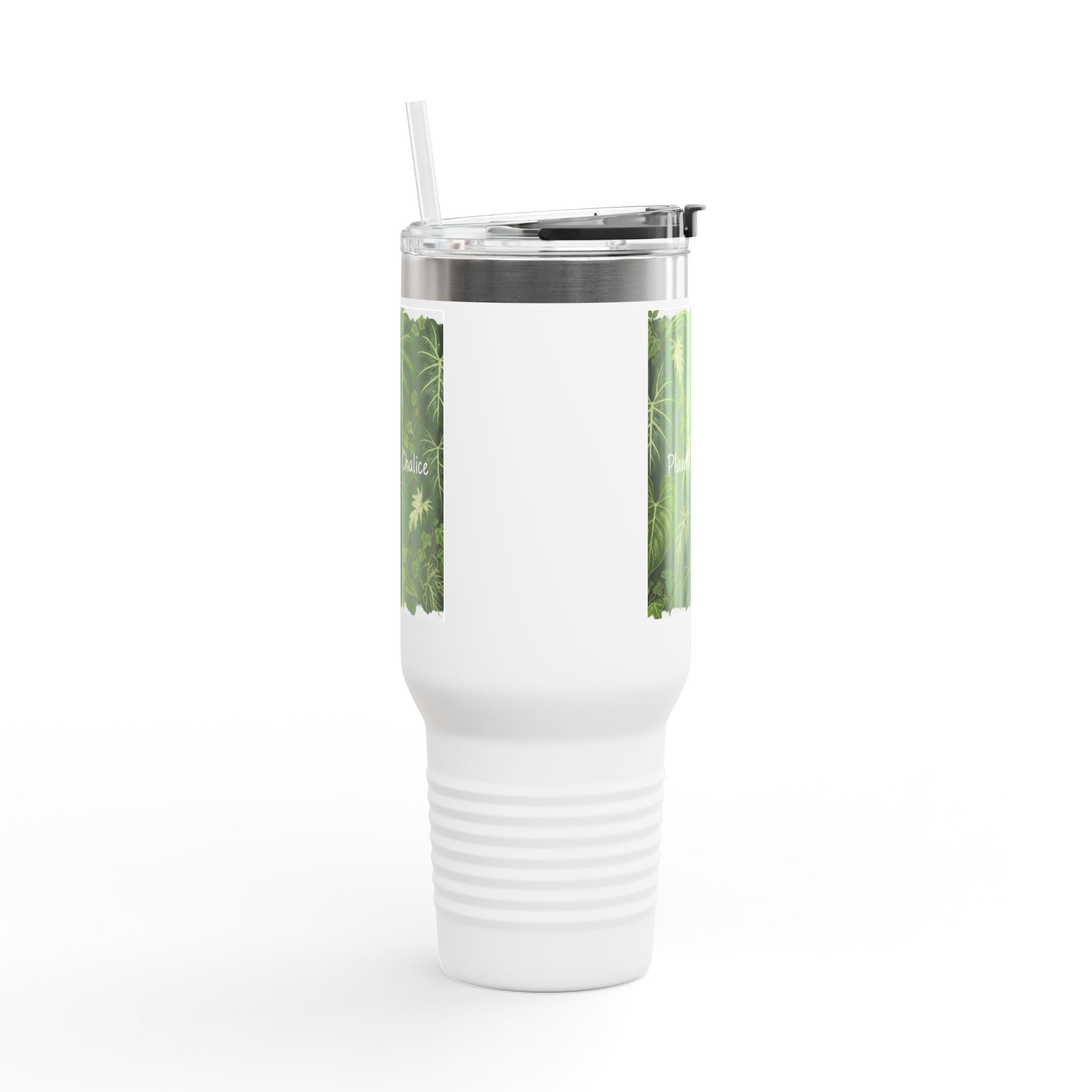 40oz Insulated Travel Mug - "Plant Chore" Design