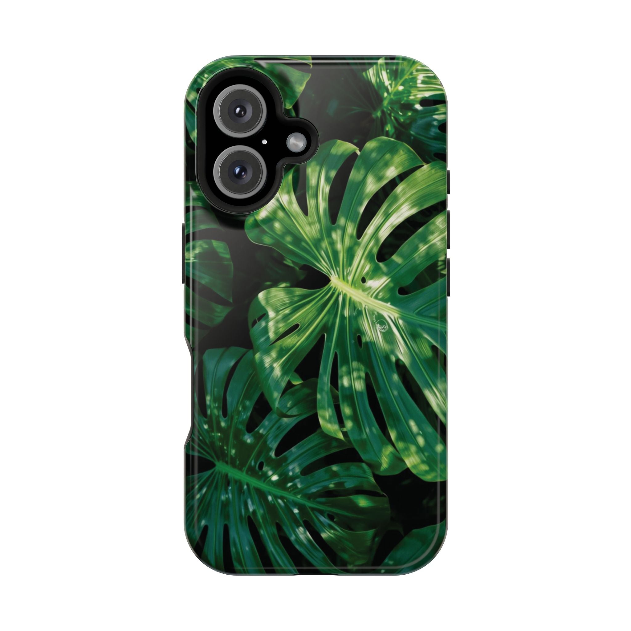 Magnetic iPhone Monstera Leaf Phone Case | Tropical Botanical Magnetic Impact-Resistant Case