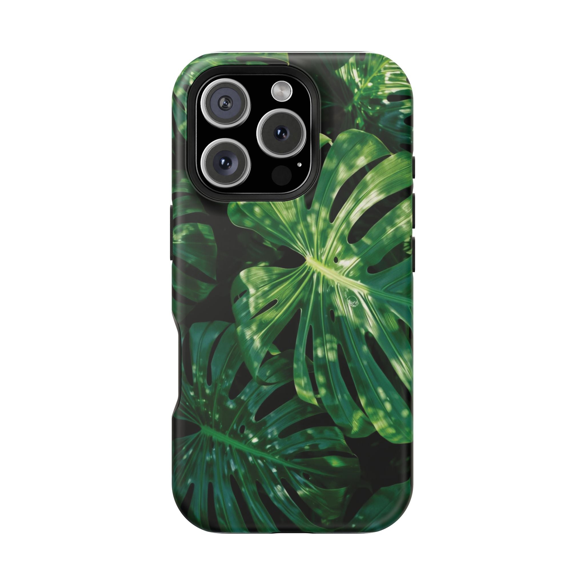 Magnetic iPhone Monstera Leaf Phone Case | Tropical Botanical Magnetic Impact-Resistant Case