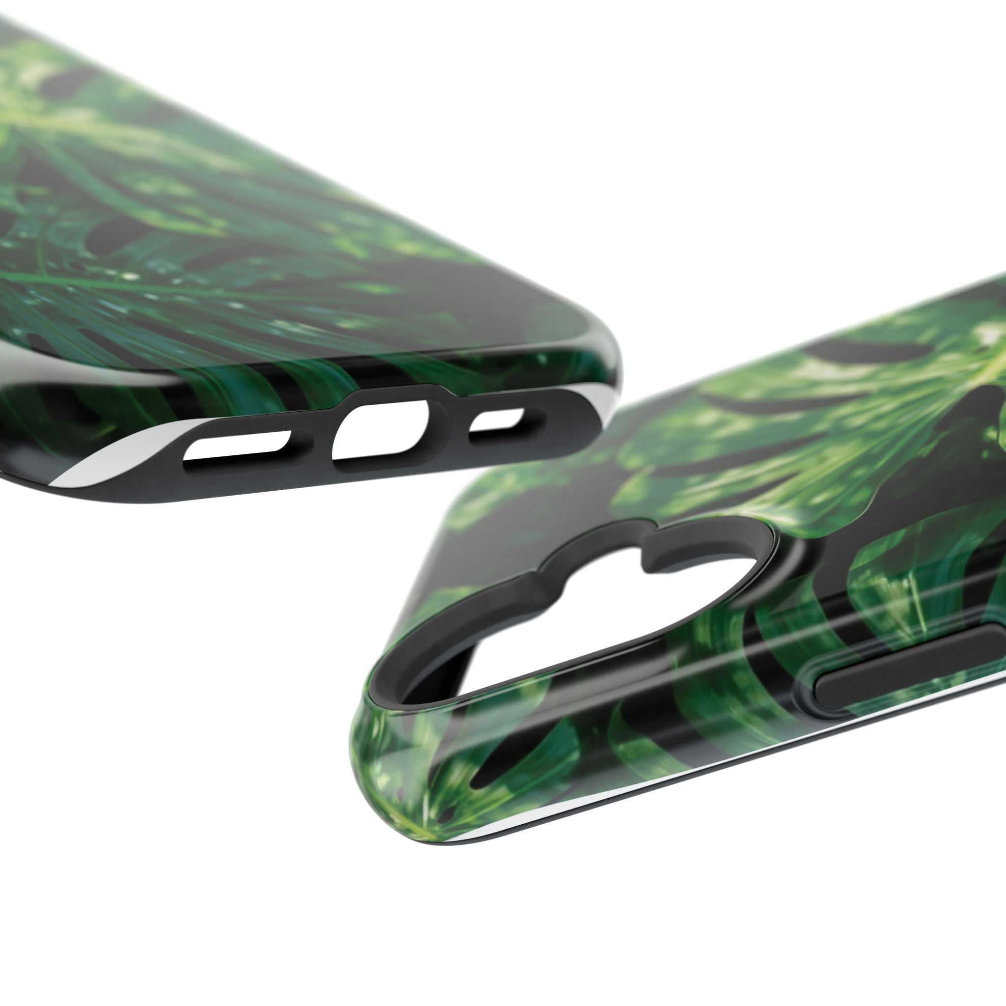 Magnetic iPhone Monstera Leaf Phone Case Impact-Resistant