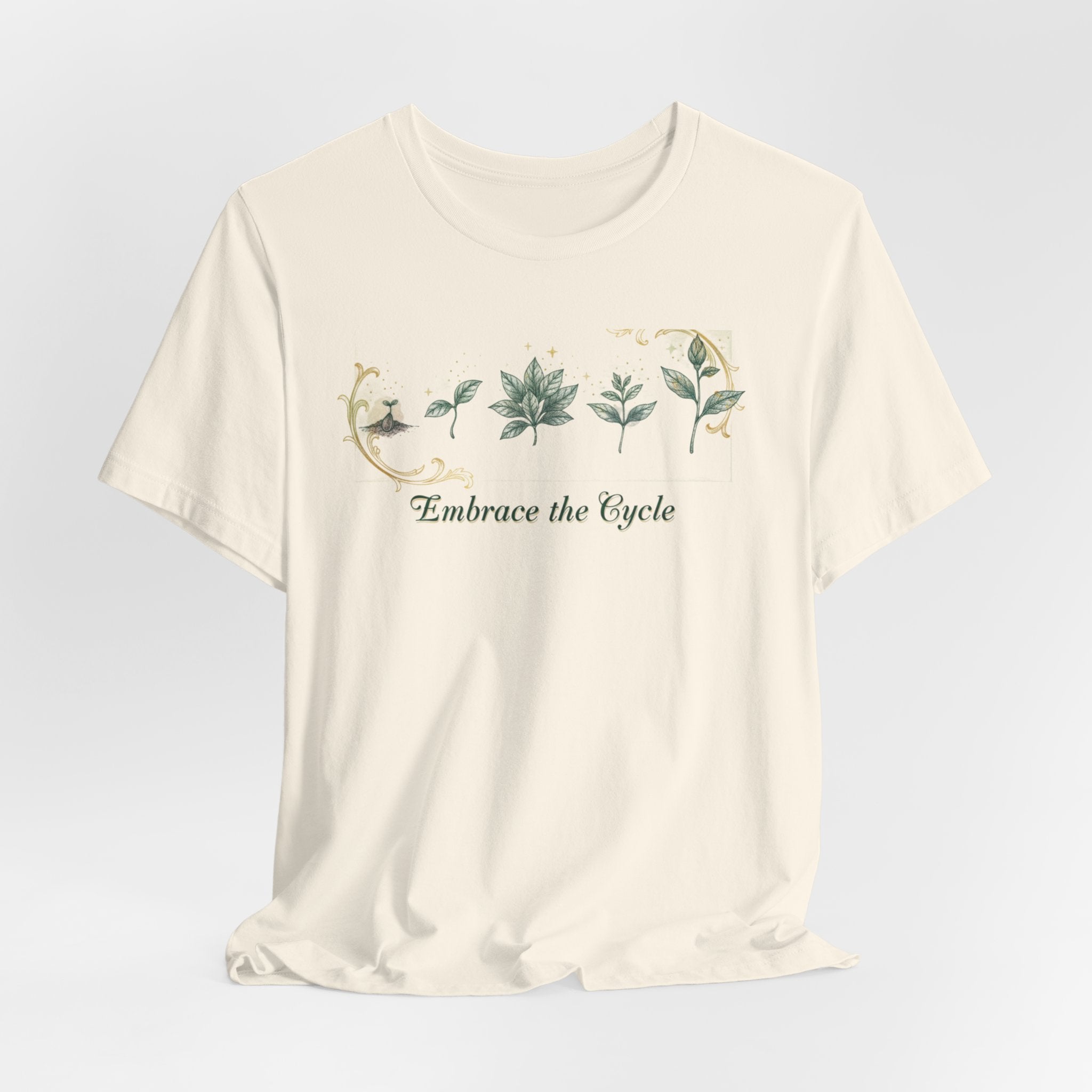 Plant Parent Plant Life Cycle T-Shirt | Seed to Flower Diagram Tee