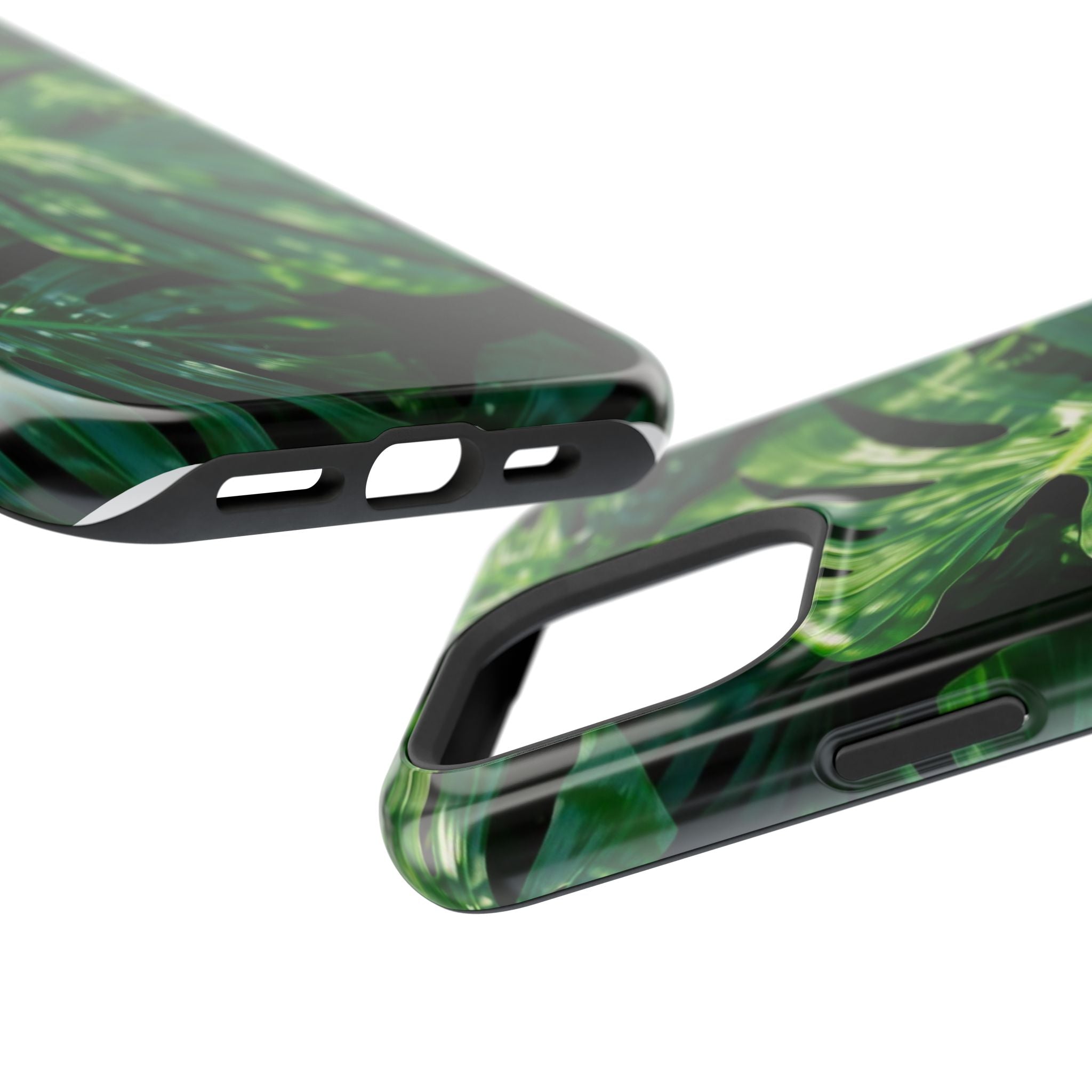 Samsung and iPhone Monstera Leaf Pattern Phone Case | Impact-Resistant Case