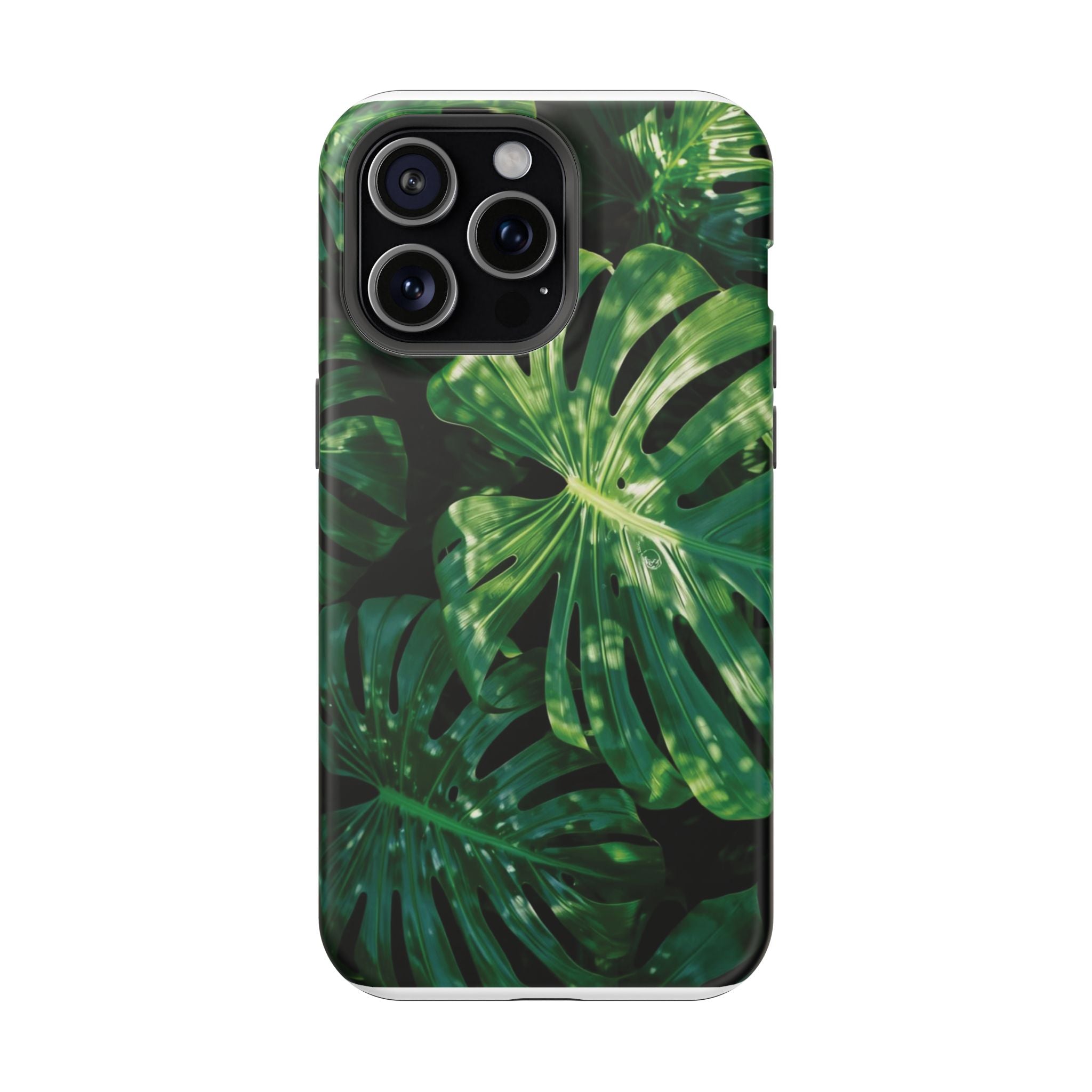Magnetic iPhone Monstera Leaf Phone Case Impact-Resistant