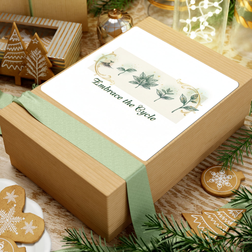 Embrace the Cycle Kiss-Cut Stickers | moon phases, ritual calendar