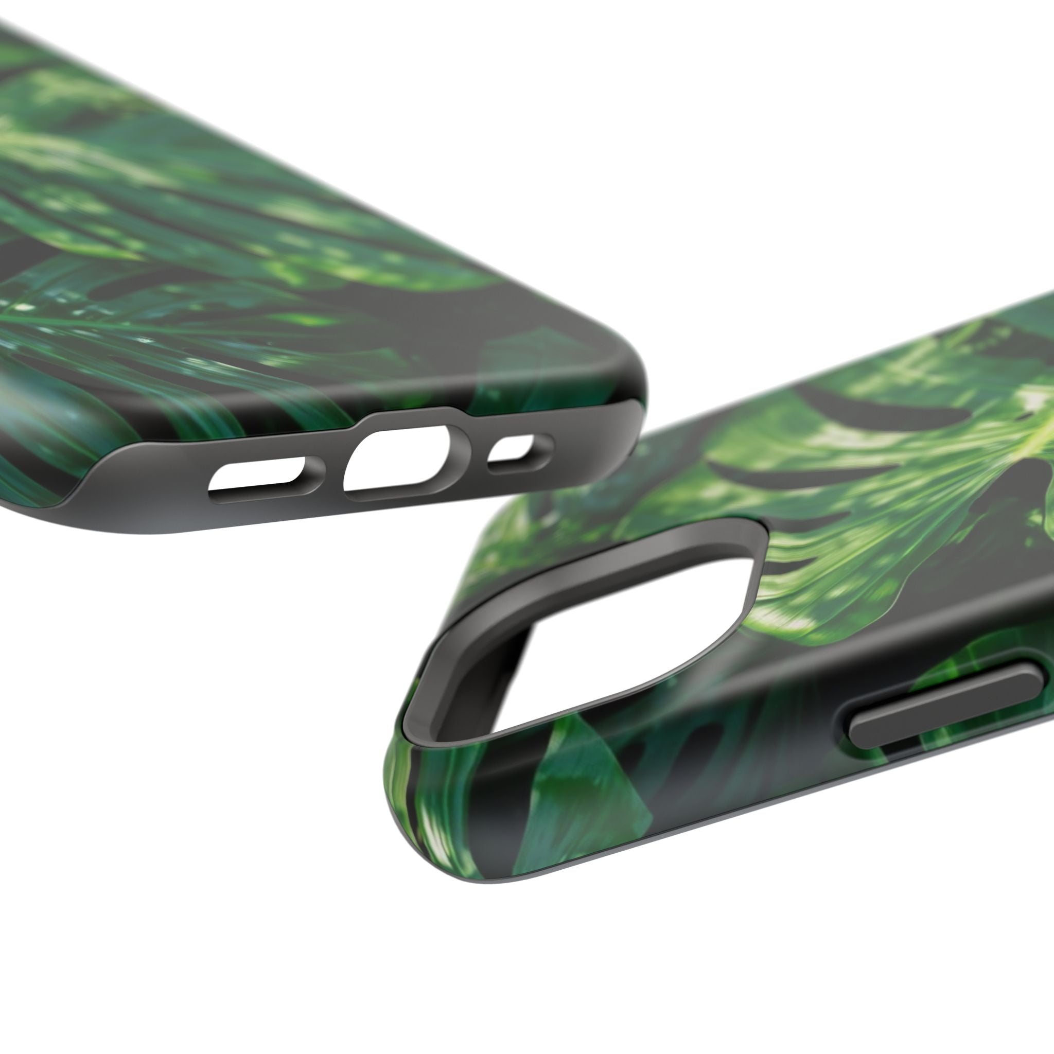 Samsung and iPhone Monstera Leaf Pattern Phone Case Impact-Resistant