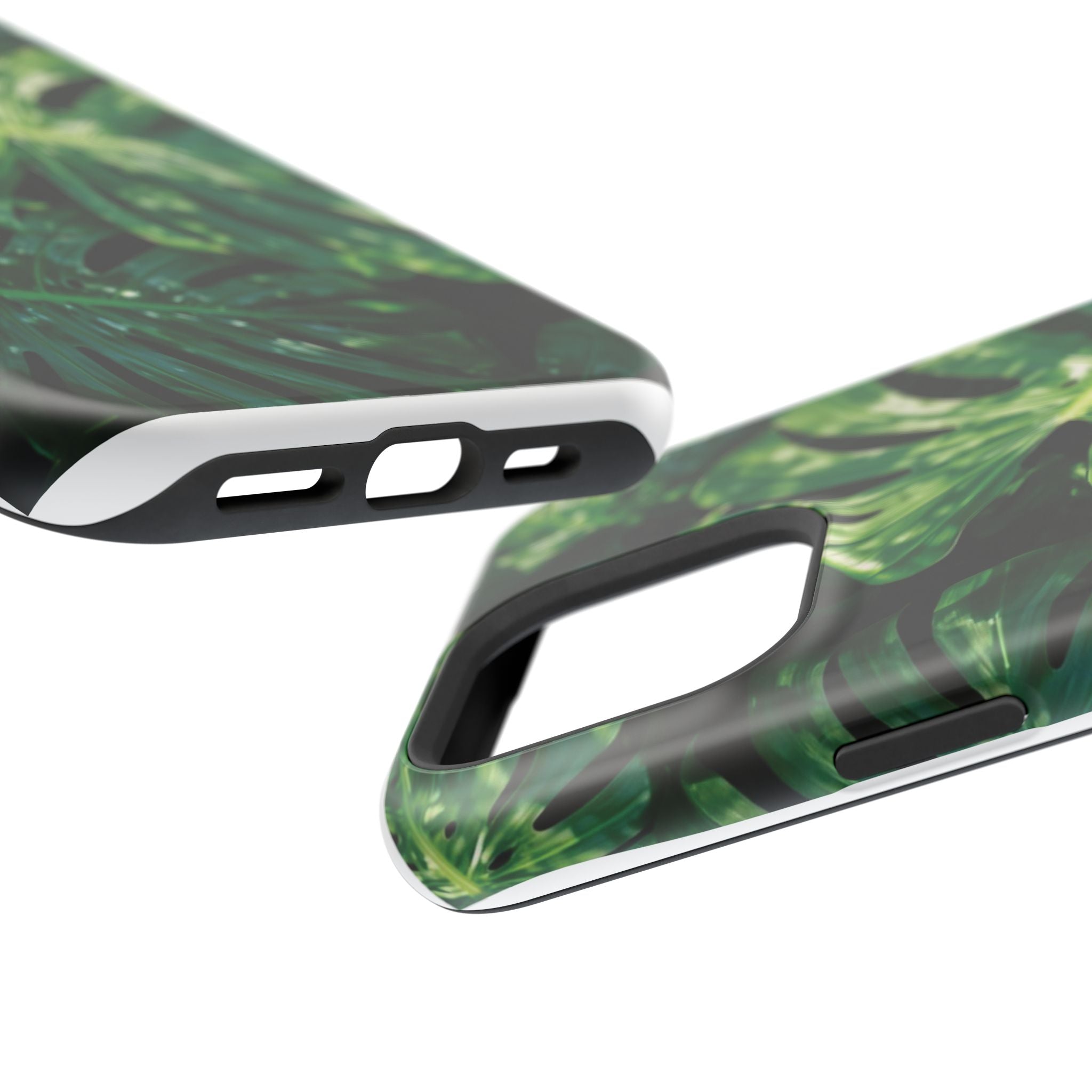 Magnetic iPhone Monstera Leaf Phone Case Impact-Resistant