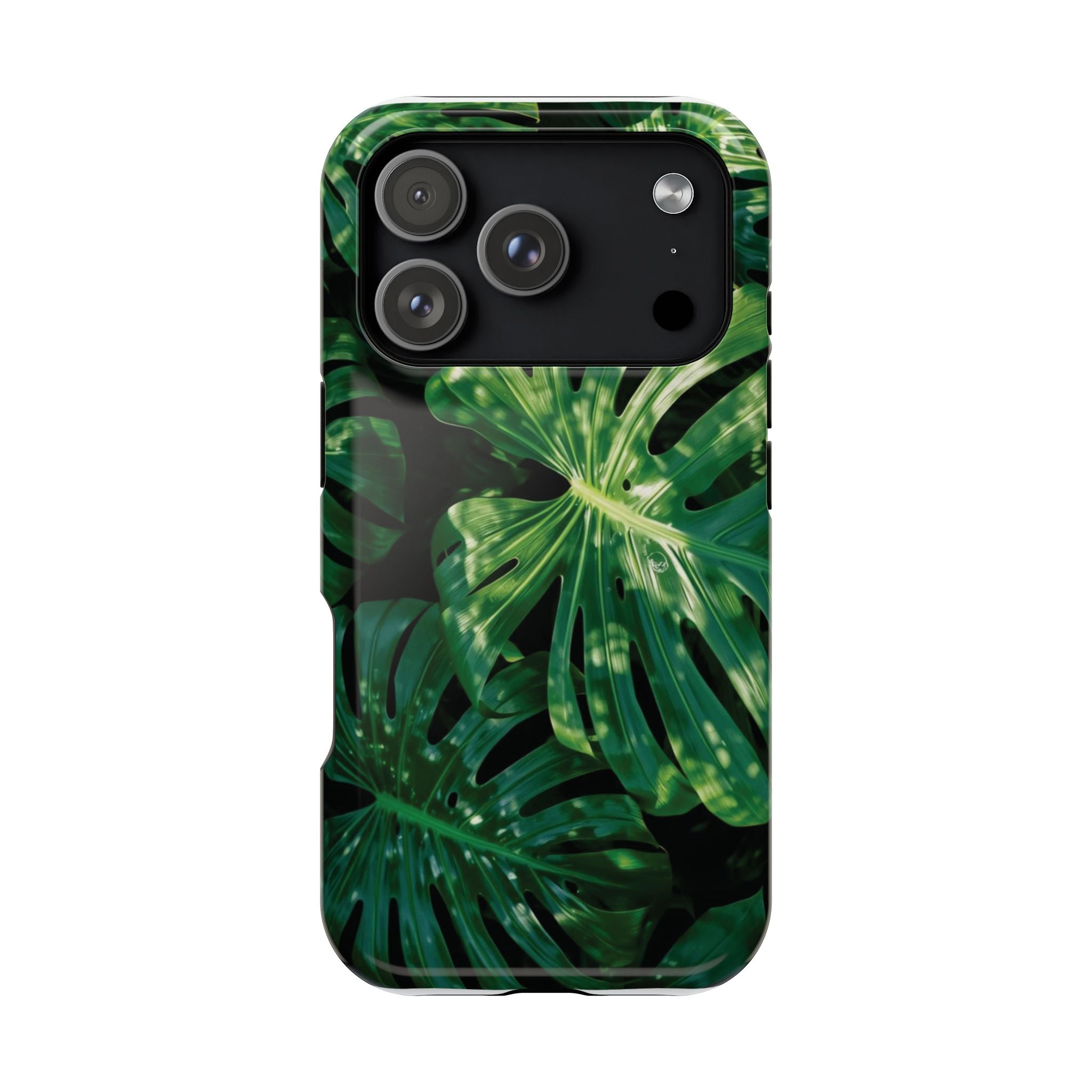 Magnetic iPhone Monstera Leaf Phone Case Impact-Resistant