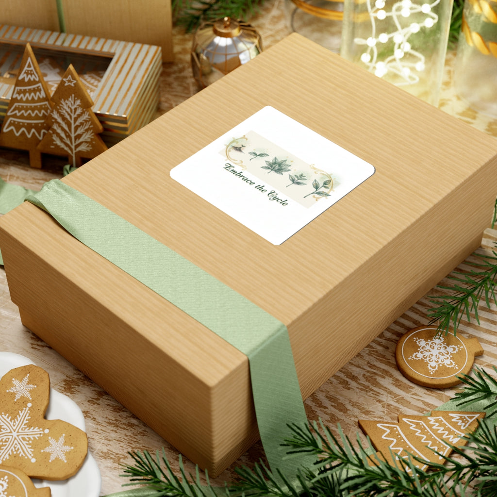 Embrace the Cycle Kiss-Cut Stickers | moon phases, ritual calendar