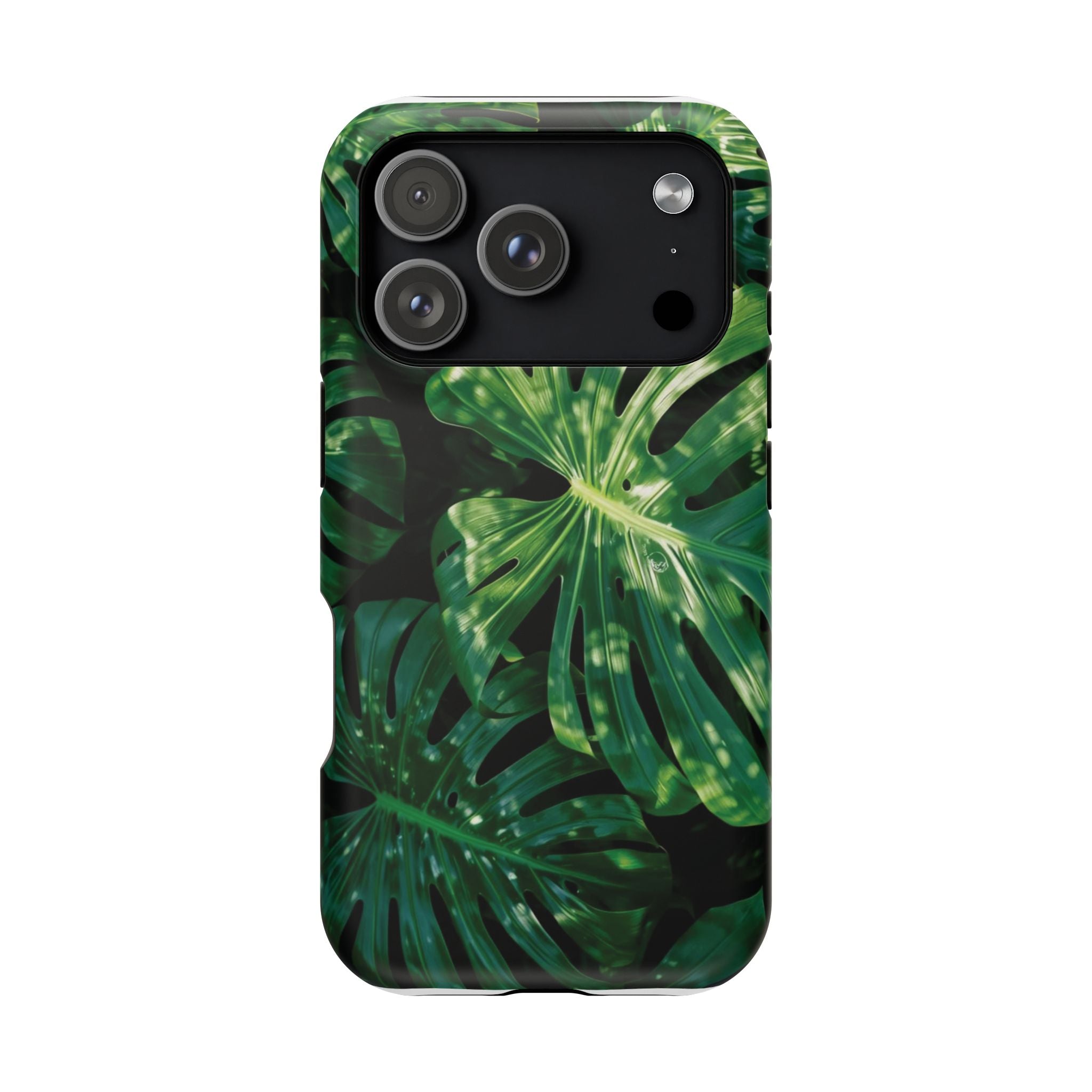 Magnetic iPhone Monstera Leaf Phone Case Impact-Resistant