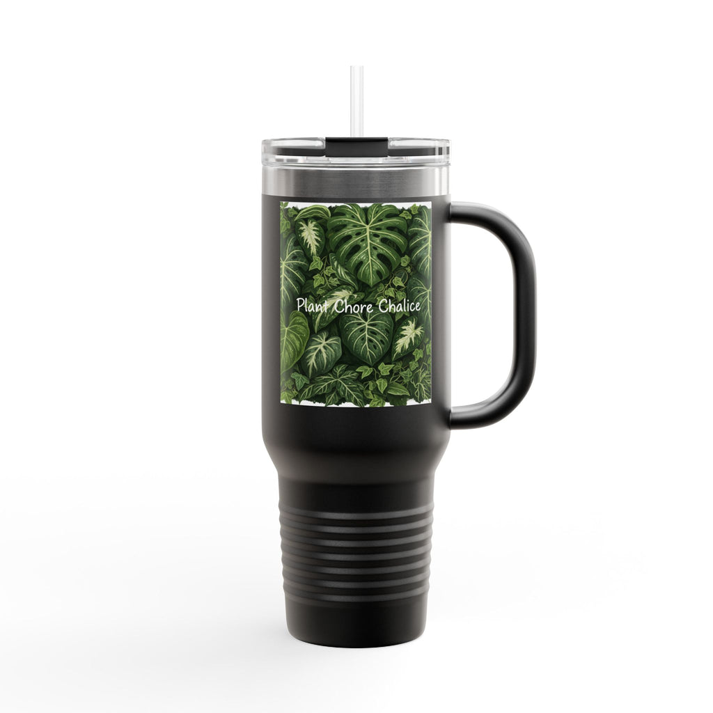 40oz Insulated Travel Mug - "Plant Chore" Design