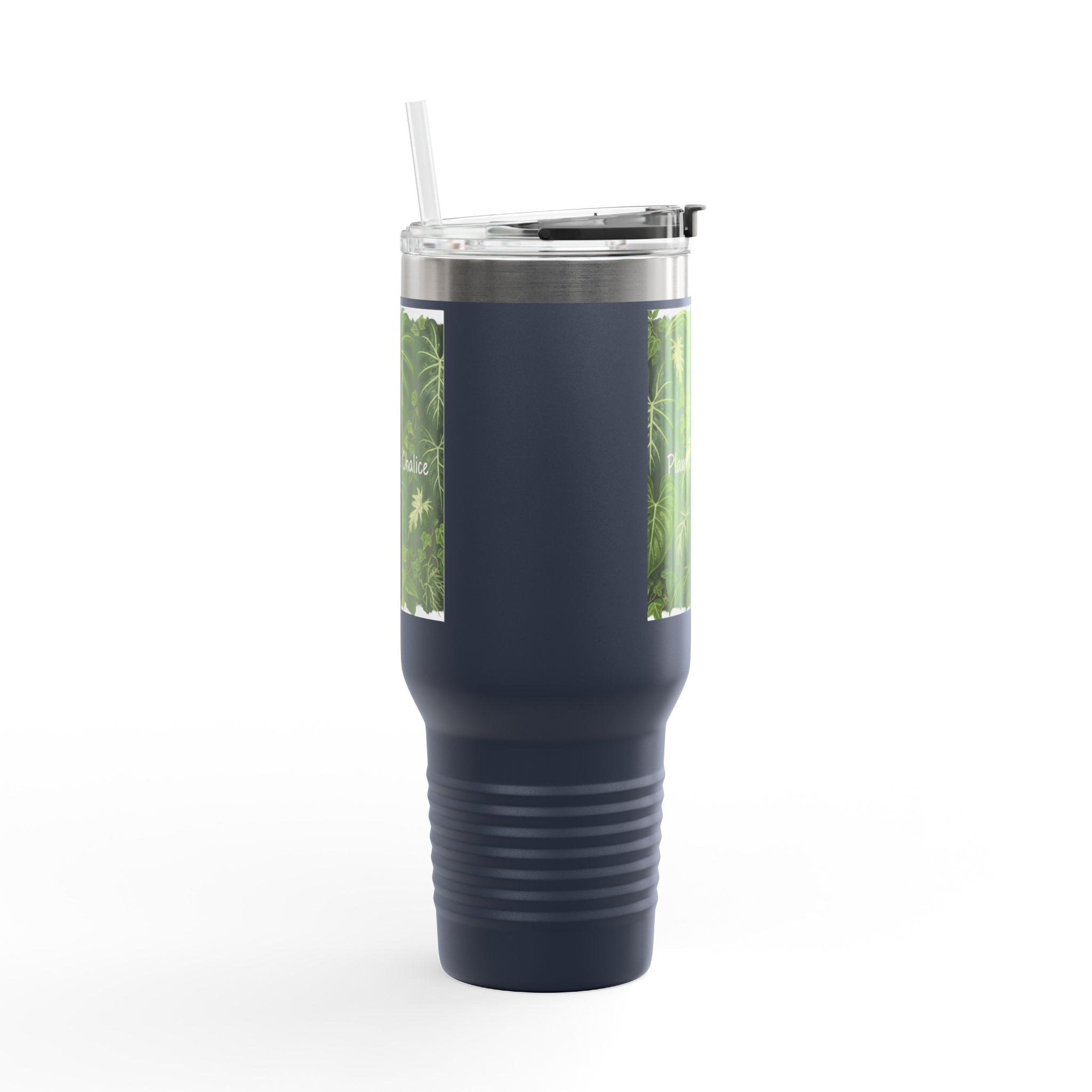 40oz Insulated Travel Mug - "Plant Chore" Design